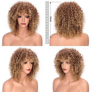14 inch curly wig